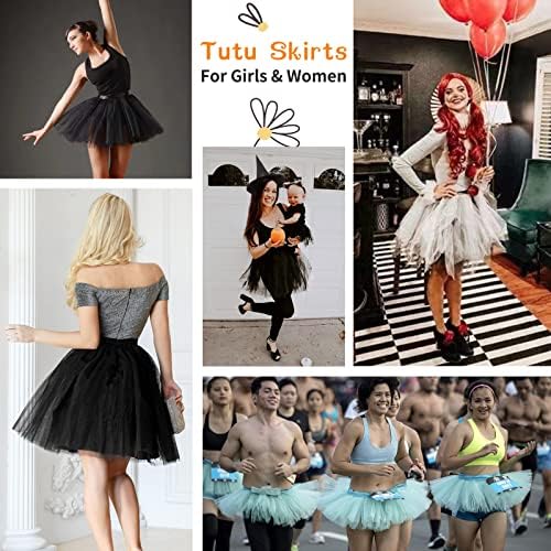 Tutus za ženska haljina za odrasle plesne suknje za odrasle Halloween Tutu Womens 5 slojevitih lepršavih suknji baletne kostime Bubble