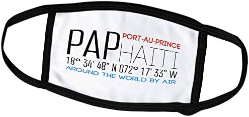 3drose Port-au-Prince, Haiti, širom svijeta poklon za avionska putovanja-navlake za lice