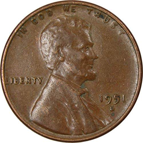 1951 d Lincoln pšenični cent za dobar brončani peni 1c kolekcionar