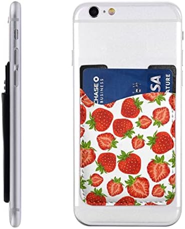 Rocale Strawberries Bespremljene držač telefona Držite se na novčaniku za iPhone i Android pametne telefone