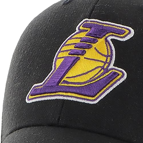 '47 Los Angeles Lakers Muški Ženski MVP podesivi Velcroback crni šešir s logotipom u boji tima