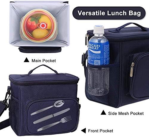 ACOMOO torba za hlađenje mala torba za ručak vodootporna lagana torba za piknik izolovana torba za ručak za posao i školu plava