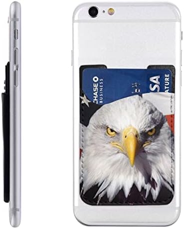 TAZPRAB Patriots Print Holder kartice, putev za kreditne kartice PU 3M ljepilo Stick na bate novčanika za mobitel