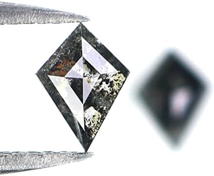 Prirodni sablasni zmaj Dijamant, sol i paprika Kite Diamond, Prirodni labavi dijamant, Kite Rose Cut Diamond, Kite Cut, 0,66 CT Kite