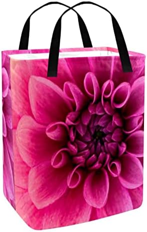 Kanta za veš Pink Dalija cvijet velikog kapaciteta sklopiva korpa za odjeću sa ručkama kanta za odlaganje ćebadi igračke za odjeću