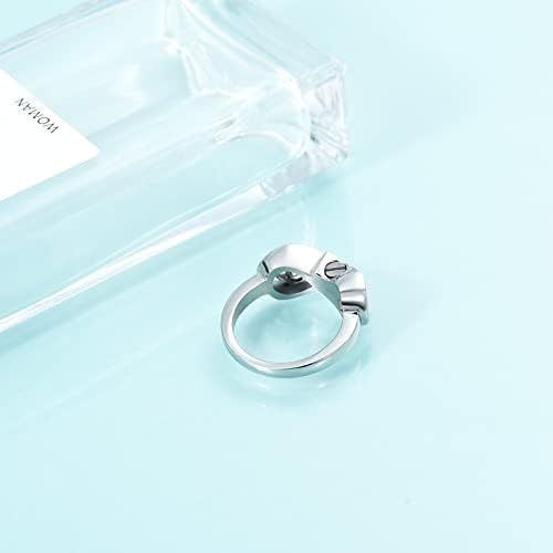 Aiwenxi kremacija urn prsten, beskonačno srce obećava prstenove za nju / on prsten za prijateljstvo od nehrđajućeg čelika nakit prijateljstva