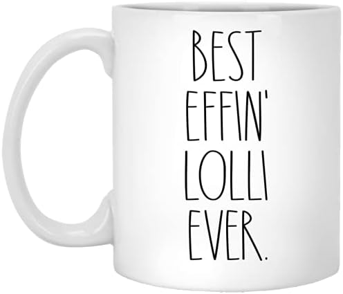 Lolli-najbolja Effin Lolli ikada šolja za kafu-Lolli Rae Dunn Style - Rae Dunn inspirisana - šolja za Majčin dan-rođendan-sretan Božić-Lolli