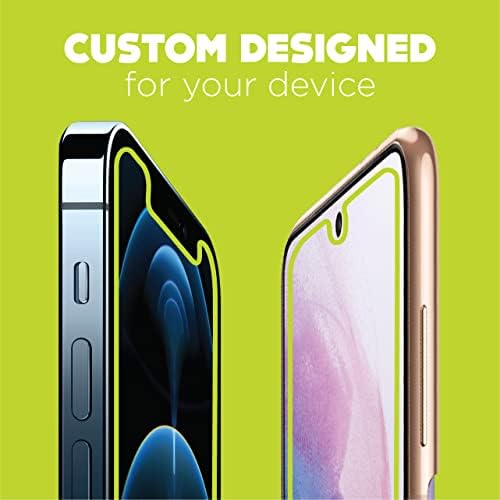 Fortress iPhone 12 Pro Max zaštitnik ekrana [3-Pack] Premium kaljeno staklo, otporno na ogrebotine, zaštita od udara i pada [doživotna zamjena] HD Jasnoća, 9h tvrdoća, Premazivanje protiv otiska prsta