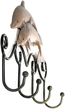Yang1mn.Ornaments Metal Hook Dolphin Kuka Creative Retro kuka Naslovna ukras 23x3x15cm