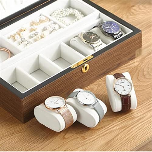 Dann Ring Vintage Lock Box Pogledajte nakit kutija za odlaganje oraha, kutija za odlaganje nakita