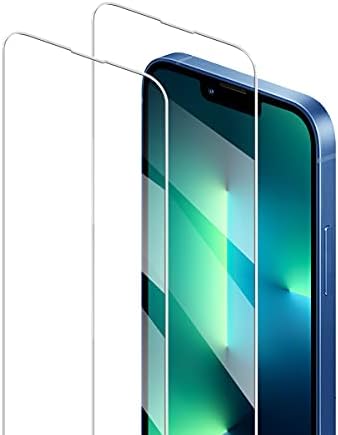BIGFACE kompatibilan sa iPhone 14/iPhone 13/iPhone 13 Pro štitnikom za ekran, [2 Pakovanje] Premium HD prozirno kaljeno staklo, protiv