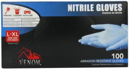 Medline otrov u prahu Nitril višenamjenska rukavica za jednokratnu upotrebu, jedna veličina, 6 brojeva