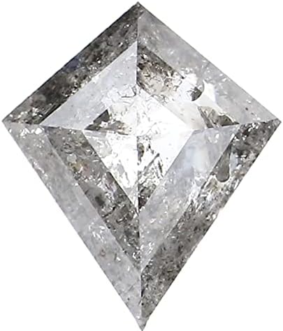 Prirodna labava zmaj sa sol i biber dijamant crno siva boja 0,64 ct 7,15 mm Kite oblik ružičasti rez dijamant kdl2036