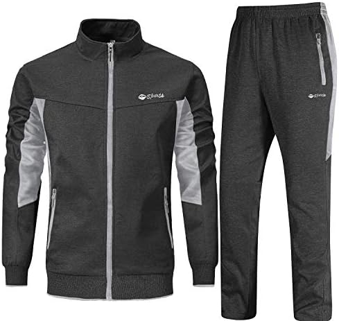 Bgowatu muške staze 2 komada trčanja jakne atletske hlače Sportski odijelo sa džepovima sa zatvaračem
