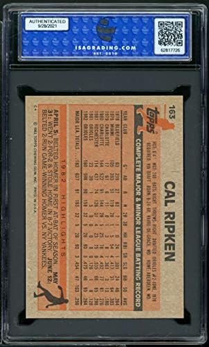 Cal Ripken Card 1983 TOPPS 163 ISA 9 metvica