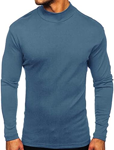 Muške majice baznih sloja obične jednostavne termalne košulje muške majice od punog rukava dugih rukava Casual Loof Fit Pulover