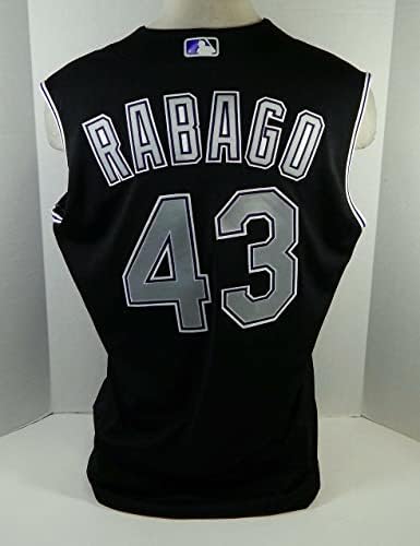 2020 Colorado Rockes Chris Rabago 43 Izdana Black Jersey Vest 46 479 - Igra Polovni MLB dresovi
