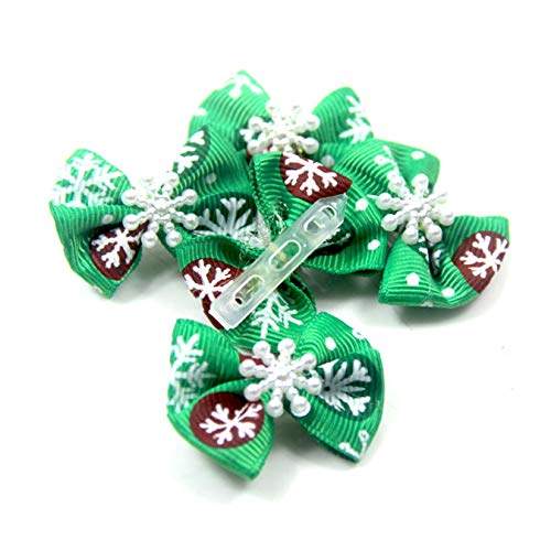 Adiasen 10pcs Snowflake Bowknot Mini dizajn za žene Dječji djeca za kosu Barretttes