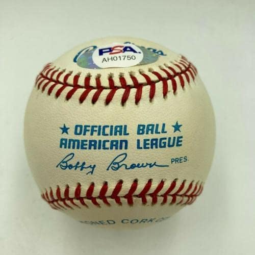 Lijepa Mickey Mantle potpisala američku ligu Baseball PSA DNK Ocjenjina metvica 9 - autogramirani bejzbol
