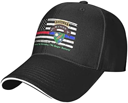 2. bataljon 75. rendžerna pubna zastava, podesivi kaubojski bejzbol kapa šeširi muškarci žene vintage unisex sezone opušteno praljeno