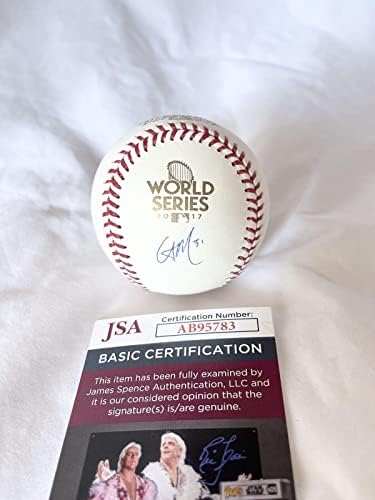Houston Astros Collin Mchugh potpisao službeni 2017. bejzbol svjetske serije JSA COA - AUTOGREMENE BASEBALLS