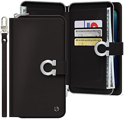 JUST4YOU Galaxy S10 Plus torbica za novčanik sa remenom držač kartice Premium PU Koža Flip Cover Folio Case CS_FC_ZW_GS10P_BK
