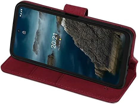 Kreda & HIDE - real Leather Book Wallet Case Cover za Nokia XR20, Real koža dizajn sa utor za karticu, magnetno zatvaranje i ugrađeni