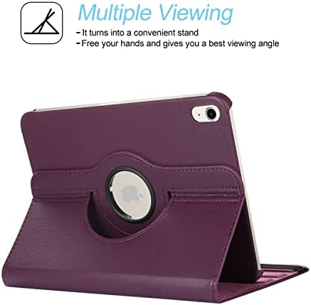 CasePot rotirajuća ploča za iPad Pro 12,9 inča, premium PU kožna zakreta za okretanje od 360 stupnjeva Flip pametna magnetska futrola za iPad Pro 12.9 , ljubičasta