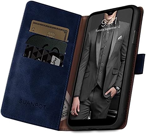SUANPOT za Samsung Galaxy A32 5G sa RFID blokiranjem kožne futrole za novčanik držač kreditne kartice, Flip folio book futrola za