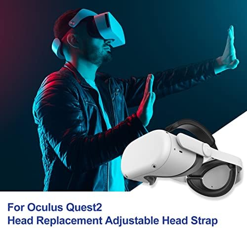 VR Zamjenska kaiš za glavu za oculus Quest 2, ergonomski komforni dizajnerski slušalica Podesivi zamjenski dodatak za Quest 2 Elite