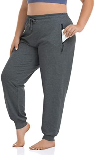 Zerdocean ženske plus veličine aktivne dukseve konusne vježbanje Cauel Lounge Hlače Joggers hlače džepove sa zatvaračem