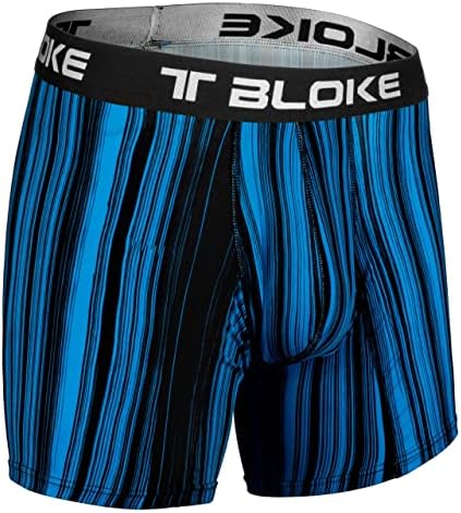 T Bloke Muške bokser kratak XS za XXL veličinu višebojni donje rublje za dječake sa tkaninom za vlagu i elastičnom struku.