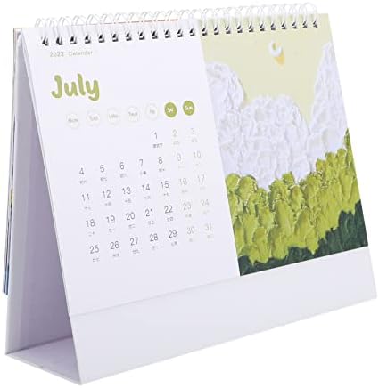 HOMOYOYO 1 PC kalendar Desktop Kalendar Stolkape Dekor miniranje Dekoracija Mini Flip Desktop kalendar 2022 Stojeći Flip Desktop Kalendar