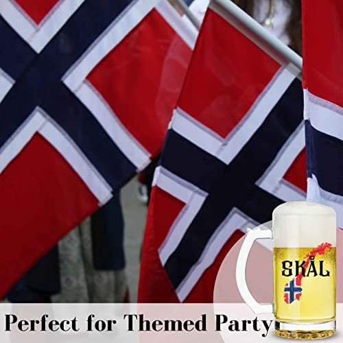 Onebttl Norveški Cheers, SKÅL, Norveški tematske poklone, Cheers pokloni pivo staklo / šolja za muškarce & žene, savršen za Party