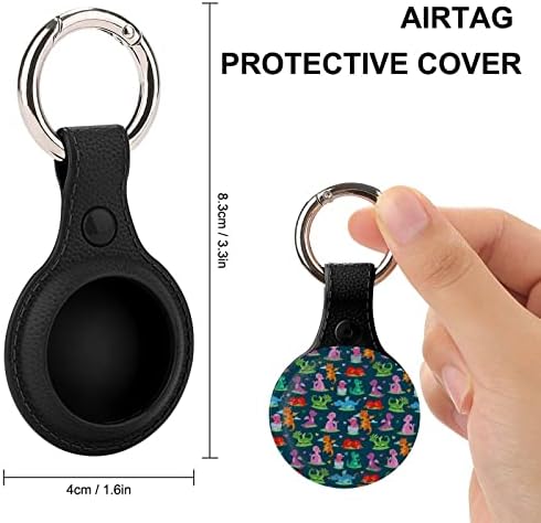 Šarena zaštitna futrola Cute Dragons kompatibilna za AirTag držač lokatora protiv gubitka s privjeskom za ključeve za ovratnik za
