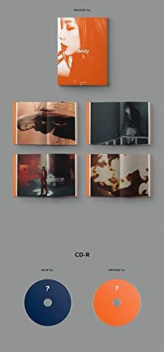 SM ENT. Taeyeon - Invu [Orange Ver.] Album + unaprijed Ograničene pogodnosti + KulturaKorejski poklon, narandžasta, plava