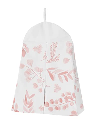 Sweet Jojo dizajn ružičasto i bijelo cvjetna listova dječja dječja dječja kreveta boho chic boemski akvarel botanički cvijet šuma