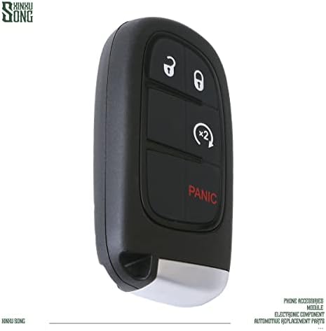 Xinxusong M3M-40821302 ključ za automobil bez ključa kontrola ulazni daljinski 68250337ab 4 dugmeta zamjena vozila kompatibilna sa