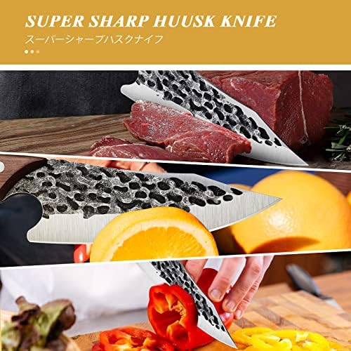 Huusk japanski Chef nož Caveman nož paket sa Viking nož sa otvarač & amp; omotač za Halloween kuhinja kampiranje BBQ, idealno zahvalnosti