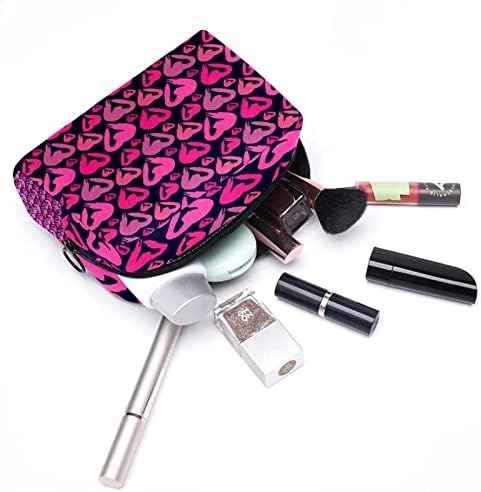 Kozmetičke vrećice za žene, torbe torbice šminkere organizator za skladištenje šminke djevojke, ružičasta srca