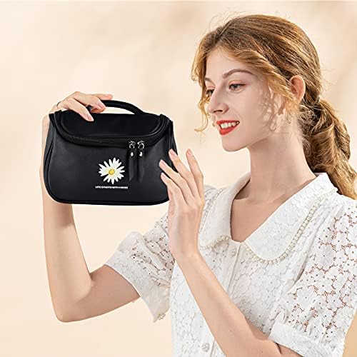 MBVBN ženska Prijenosna putna kozmetička torba ,vodootporna kozmetička torba za čuvanje PU kože koja se može prati.