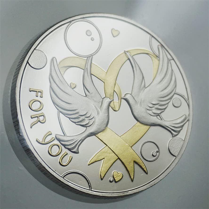 Ruski dvobojni prigodni novčići ljubav Želje za zlato i srebrne kovanice Ljubavne poklone Komemorativni kovanice koji prikazuju zlatne