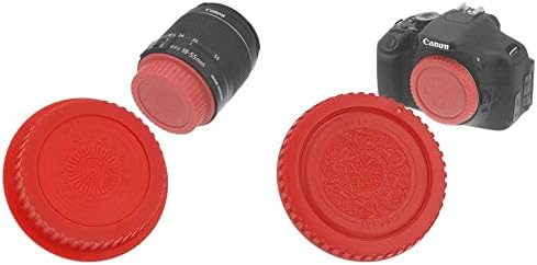 FOTODIOX dizajnerska leća zadnja kapa kompatibilna s Canon EOS EF i EF-S sočivima i crvenom dizajnerskom karoserijskom karoserijom