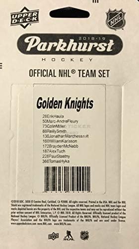 Golden Knights 2018 2019 zapečaćeni timski set