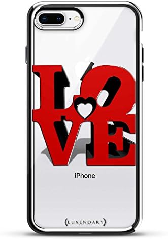 Ljubav | Torbica za dizajnerke za iPhone 8/7 plus u srebrnoj tribinu