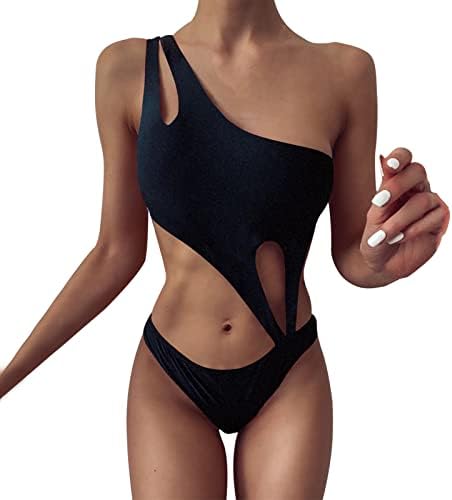 Ženski kupaći kostimi Jednodijelni tummijski rezov za punjenje plaža Gradijent tiskani scoop vrat Monokini kupaći kostimi za žene
