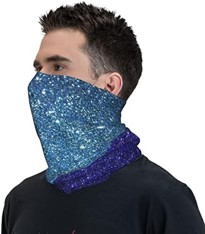 Teal Glitter štampana multifunkcionalna sportska traka za glavu Casual Stretch bešavna maska za znoj traka za glavu vrat Headdress