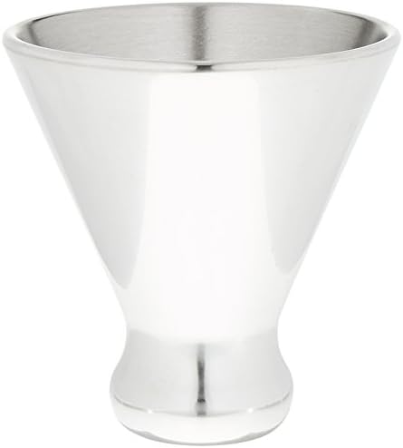 Cork Pops Nicholas Martini Glass Barware, 4 inča visok 4 inčni promjer, srebro
