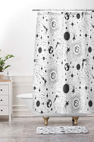 Demant Designs Heather Dutton prostirka za kupanje, 21 x 34, Solarni sistem bijeli
