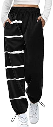 DSODAN Dukset za žene Cinch donje vučne kantale elastične hlače za struk Atletic Joggers Lounge pantalone sa džepovima